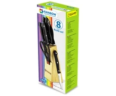 MAESTRO MR 1402 peilių rinkinys su mediniu stovu, 8 vnt