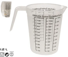 Matavimo ąsotis, 1,2 l, 19.00 × 13.00 × 15.00 cm, KITCHEN&amp;GO