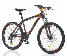 Mountain bike TopVelo CORELLI FELIX 1.2 (Wheel size: 24, Frame size: 14) Juodas / Oranžinis-pilka