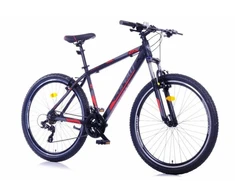 Mountain bike TopVelo CORELLI VIA 4.3 (Wheel size: 24, Frame size: 12) Juodas / red-pilka