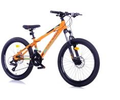 Mountain bike TopVelo CORELLI VIA 4.3 (Wheel size: 24, Frame size: 12) Oranžinis / turquoise