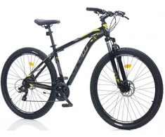 Mountain bike TopVelo DACRON ARENT 1.1 (Wheel size: 27.5, Frame size: 18) Juodas/yellow