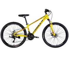Mountain bike TopVelo Formula MOTION DD FR (Wheel size: 26, Frame size: 13) Juodas/yellow
