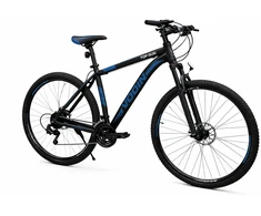 Mountain bike TopVelo Vodin Top Gun Disc Brake Shimano (Wheel size: 27.5, Frame size: 14) Juodas/Mėlyna