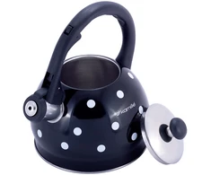 Nerūdijančio plieno arbatinukas su švilpuku, 2,0 l (juodas), 1070 BL, Kamille