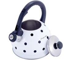 Nerūdijančio plieno arbatinukas su švilpuku, 2,0 l (baltas), 1070 WH, Kamille