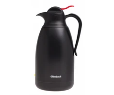Nerūdijančio plieno termosas 2,0 L, juodas, 101333, KAMILLE