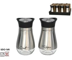 Nerūdijančio plieno druskinė 120 ml, 11 x 6 x 6 cm, KITCHEN&amp;GO