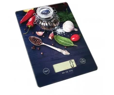 Oliver Voltz Virtuvinės svarstyklės Voltz OV51651KD, 5 mg, 2x AAA baterijos, 20,0x14,6x1,8 mm LCD ekranas, aitrio