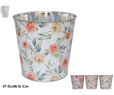 Ovalus cinkuotas kibiras 17,5x16,5x13 cm, GARDEN ENJOY