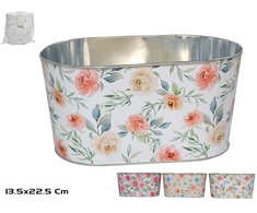 Ovalus cinkuotas kibiras 22,5x13,5x11 cm, GARDEN ENJOY