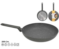 Keptuvė 28 cm, granito efekto, 5,6 x 48,5 x 28 cm, KITCHEN&amp;GO