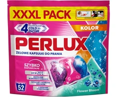 PERLUX skalbimo kapsulės spalvotiems audiniams, 52 vnt., minkšta pakuotė. Dėžėje 5 pakuotės.