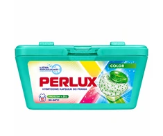 PERLUX skalbimo kapsulės spalvotiems audiniams, 10 vnt. Dėžėje 8 pakuotės.