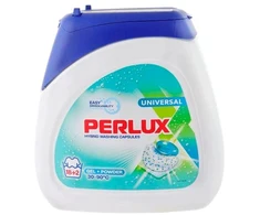 PERLUX UNIVERSAL universalios skalbimo kapsulės, 18+2 vnt. Dėžėje 8 pakuotės.
