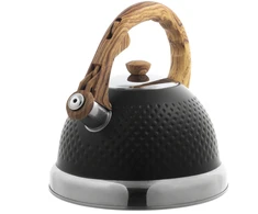 Plieninis virdulys su švilpuku, 2,7 l, juodas, Ofenbach, 100305BL