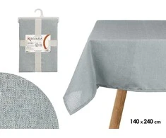 Poliesterinė staltiesė 140×240 cm, šviesiai mėlyna, 95078, Kinvara