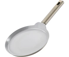 Presuota aliuminio blynų keptuvė, 28 cm, keraminė danga, šampanės spalvos