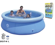 Pripučiamas baseinas su filtru, 2074L, 240 cm x 240 cm, aukštis 63 cm AVENLI