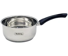 Puodas Rosberg R51210E16K, 16 cm, 1,5 litro, bakelito rankena, nerūdijantis plienas