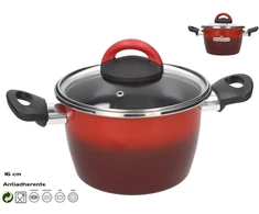 Puodas su dangčiu, 16 cm, ~1,5 l, Rosso, 23,50 x 18,50 x 16,50 cm, Magefesa