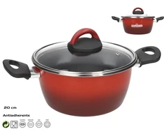 Puodas su dangčiu, 20 cm, ~3 l, Rosso, 29,00 x 22,00 x 15,00 cm, Magefesa