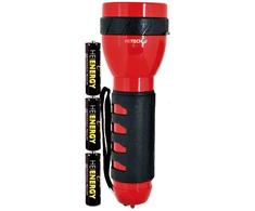 Raudonas žibintuvėlis su 9 LED, ilgis 19 cm, 4003558, Heitech