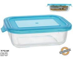 Stačiakampė stiklinė pietų dėžutė 370 ml, 5 x 16,5 x 11 cm, KITCHEN&amp;GO