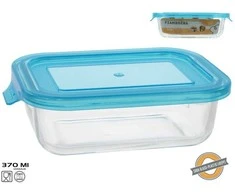 Stačiakampė stiklinė pietų dėžutė 370 ml, 5 x 16,5 x 11 cm, KITCHEN&amp;GO