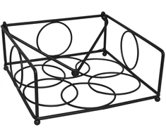 Servetėlių laikiklis, juodas, 18,5 x 19 x 8 cm, KITCHEN&amp;GO
