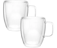 2 dvigubų sienelių stiklo puodelių rinkinys 250 ml, 9000, Kamille