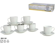 6 krūžu/šķīvju komplekts 12 priekšmeti 8 × 13 × 13 cm KITCHEN&amp;GO