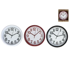 Sieninis laikrodis 22 cm, įvairūs modeliai, 22 x 5 x 22 cm, DECORLIFE