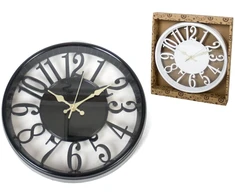 Sieninis laikrodis 30 cm, 2 rūšių, 30 x 5 x 30 cm, DECORLIFE