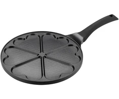 Širdies formos blynų keptuvė, 26 cm, 46 x 26,5 x 6,5 cm, 24290, GALICJA