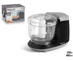 Smulkintuvas, 2 greičiai, 2 peiliai, juodas, 350W, 400ml, 14,5 x 20 x 13 cm, 11472, Argon