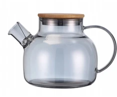 Stiklinis arbatinukas / žolelių plikytuvas 1000 ml (pilkas), 9029, KAMILLE