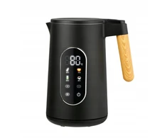 Stiklinis elektrinis virdulys 1,7L (juodas), 2200 W, 1714, KAMILLE
