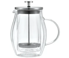 Stūmoklinis kavos/arbatos virimo aparatas, stiklinis, 0,60L Klausberg KB 7683