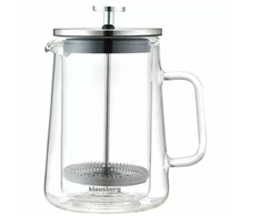 Stūmoklinis kavos/arbatos virimo aparatas, stiklinis, 0,60L Klausberg KB 7685