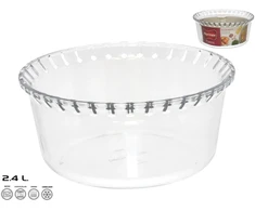 Suflė forma 2,4 l, 10 x 21,5 x 21,5 cm, MARINEX. Pagaminta Brazilijoje