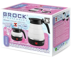 Sulankstomas kelioninis virdulys BROCK WK 0904 BK 0,5L, 500W