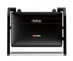 Sumuštinių keptuvas Elektrinis grilis, Rosberg R51442J, 1300 W, nepridegančios plokštės, juodos