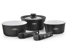 Swiss Haus SH-GCSP6B 6-Piece Prikaistuvis Set, 16/18/20 cm, Juodas
