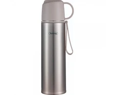 Termosas Rosberg 55R52010FG, nerūdijantis plienas, 0.5 L, pilkas. Talpa: 0.5 L