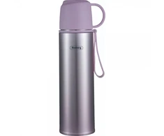 Termosas Rosberg 55R52010FP, nerūdijantis plienas, 0.5 L, violetinis. Talpa: 0.5 L