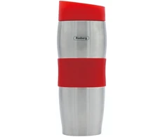 Termosinis puodelis Rosberg R52011C, 0,380 l, dvigubomis sienelėmis, nerūdijančio plieno, raudonas
