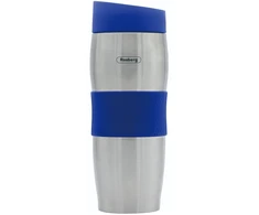 Termosinis puodelis Rosberg R52011C, 0,380 l, dvigubomis sienelėmis, nerūdijančio plieno, mėlynas