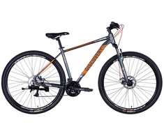 TopVelo Discovery QUBE DD CS City Bike (Wheel size: 24, Frame size: 11.5) Gray