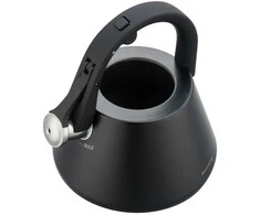 Virdulys, Plieninis virdulys su švilpuku, 2,5 l, matinės juodos spalvos, Klausberg kb-7948